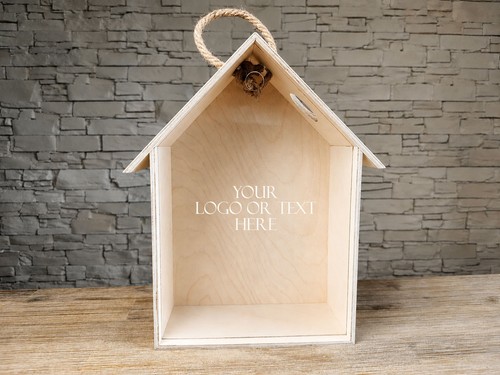 Scatola legno con - in,