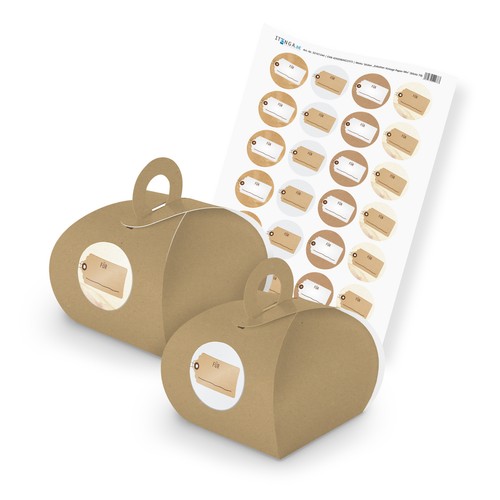 Itenga set etichette vintage - set,